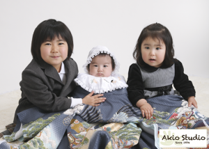 かわいい3姉弟さんでした!楽しかったですね! 初宮参り男の子