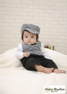 ゆうくんのハーフバースデー写真撮影 おめでとうございます! 水天宮前写真館