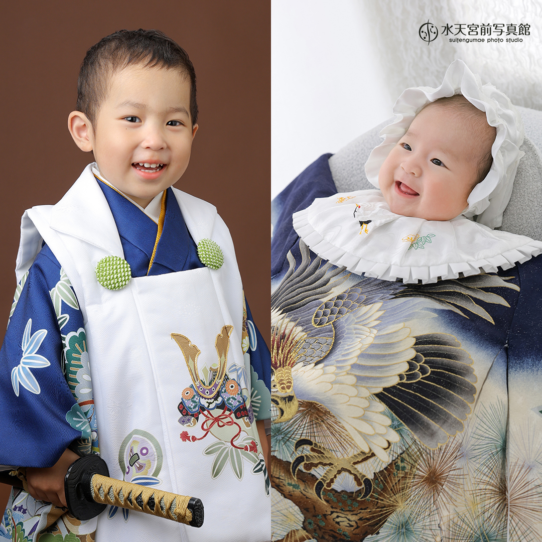 水天宮 初宮参り・3歳七五三】お二人ともとってもお写真楽しんで
