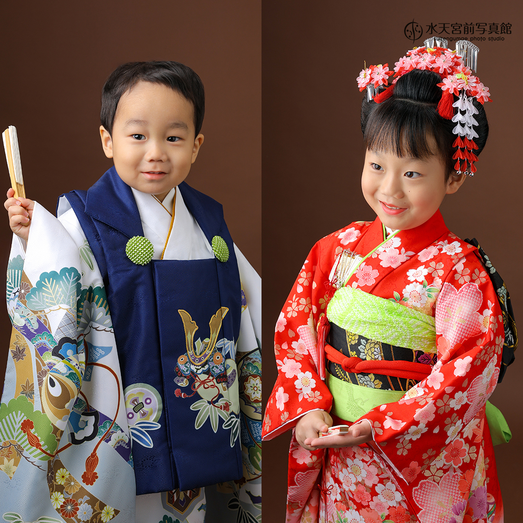 水天宮 3歳・7歳七五三】とっても頼もしいご姉弟さま✨ | 初宮参り