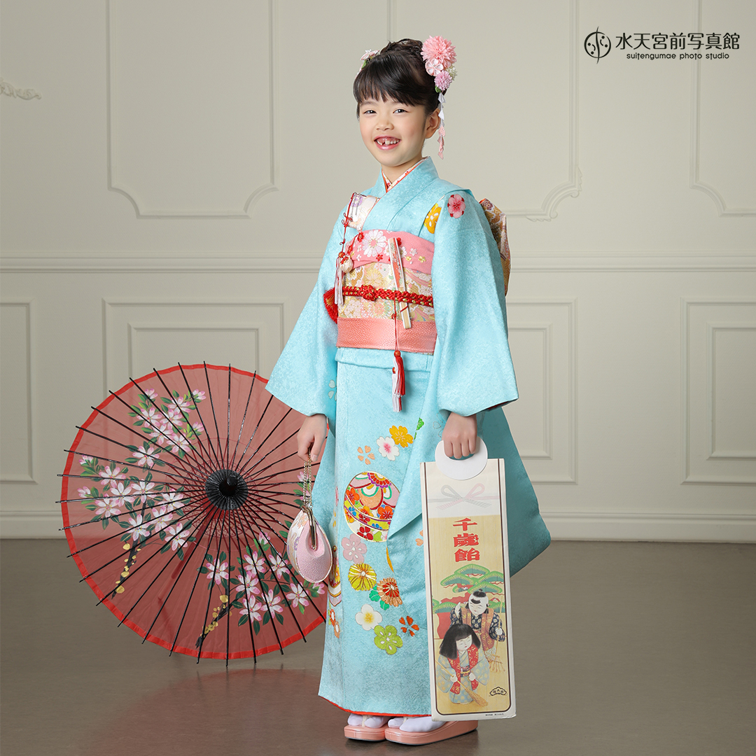 水天宮 7歳七五三】どのポーズもとってもお美しく頑張ってくださいまし
